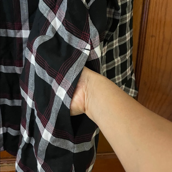 J. Jill Mixed Plaid Button-Up Long Sleeve Tunic Size XL - Picture 9 of 9